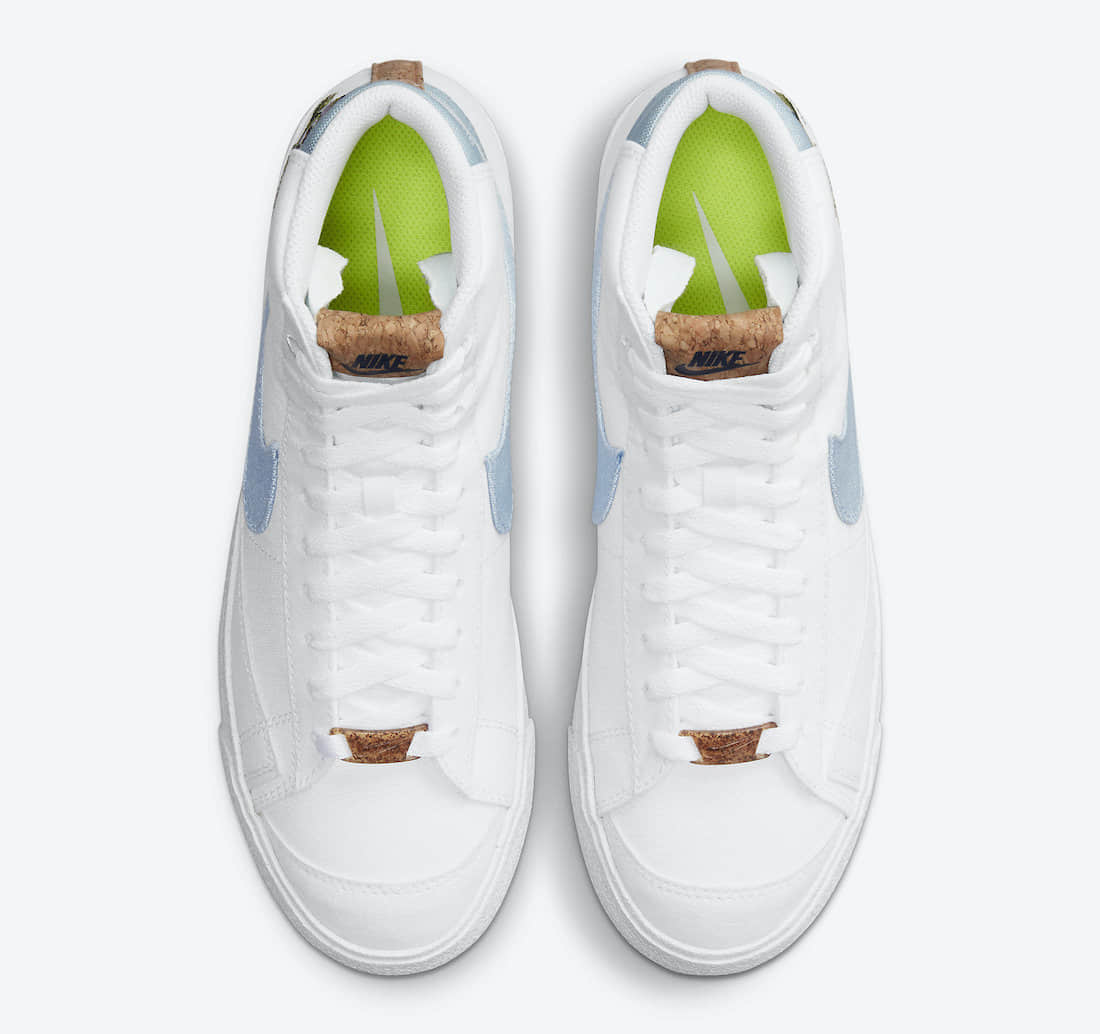 全新Nike Blazer Mid '77首度曝光!花卉刺绣+软木塞细节! 货号:DC9265-100