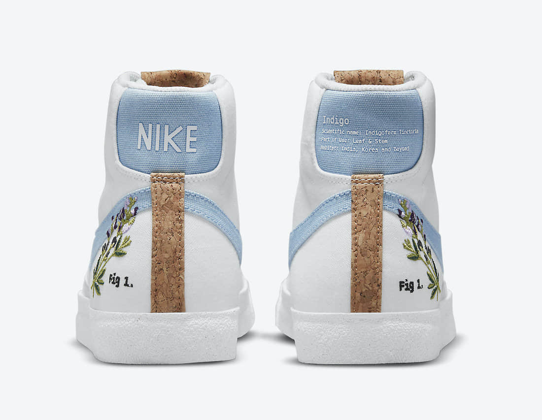 全新Nike Blazer Mid '77首度曝光!花卉刺绣+软木塞细节! 货号:DC9265-100