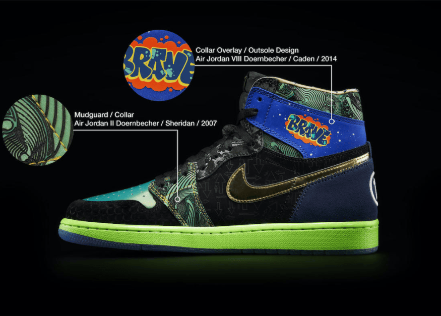 超限量!仅17双!慈善AJ1“ What the Doernbecher”首度曝光!