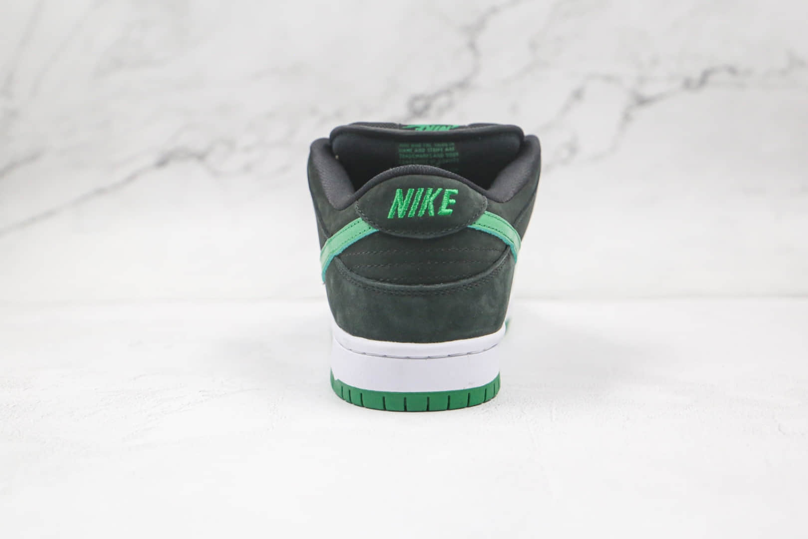 耐克Nike SB Dunk纯原版本低帮SB DUNK黑绿色板鞋内置后跟Zoom气垫原盒原标 货号:BQ6817-005
