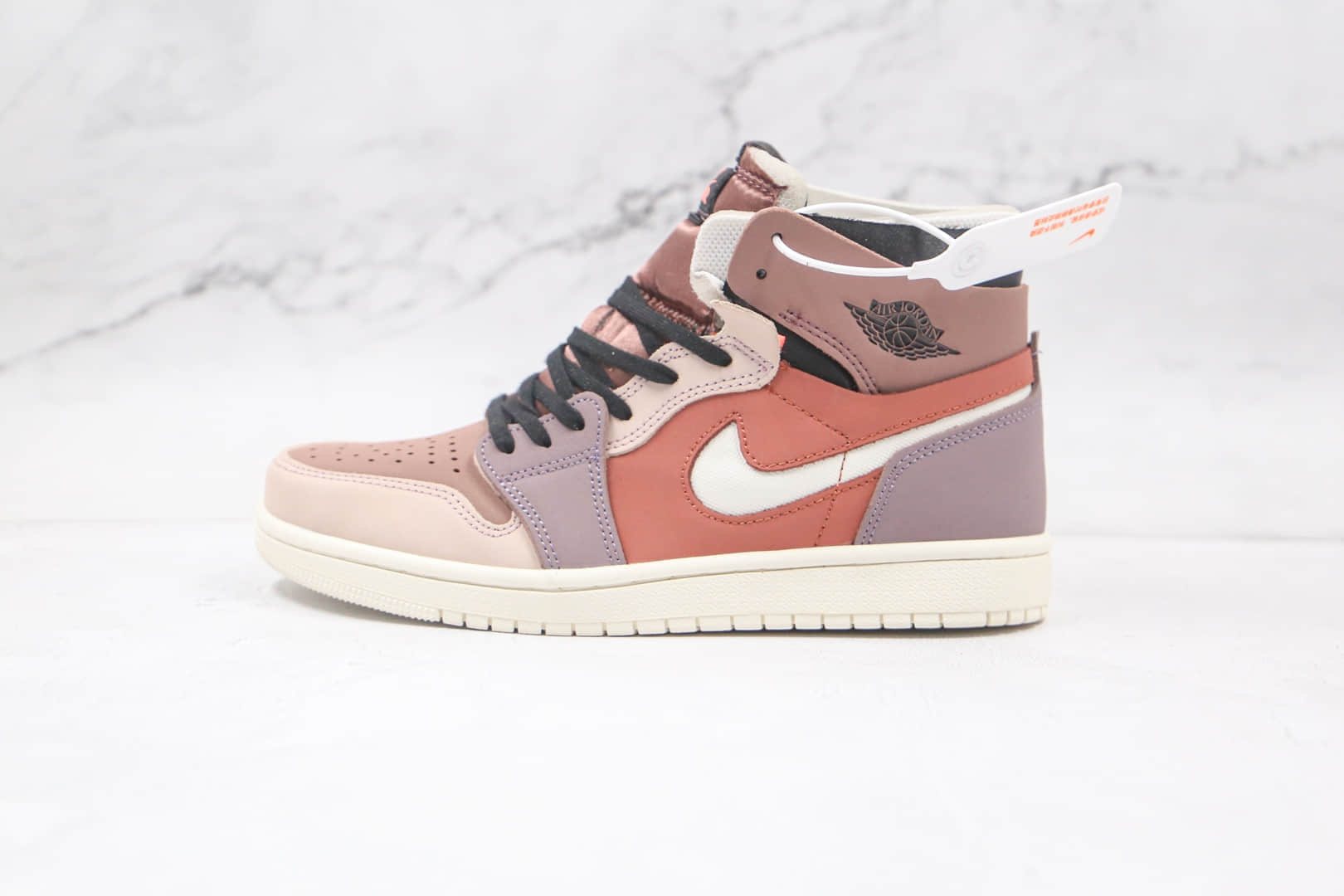 乔丹Air Jordan 1 Zoom Air CMFT纯原版本高帮AJ1脏粉板鞋原档案数据开发原盒原标 (ID:61459) - 图片1