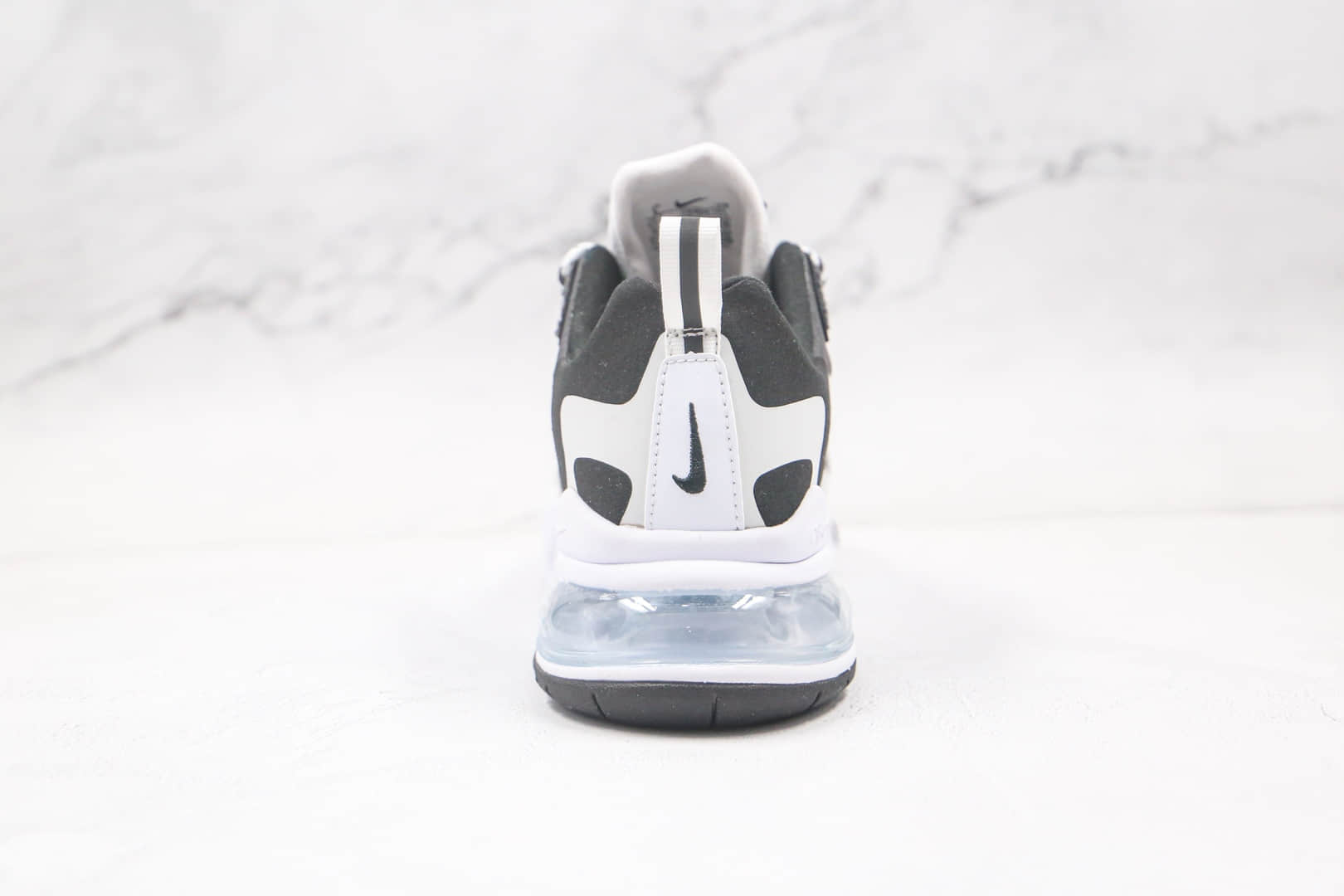 耐克Nike React Air Max 270V2纯原版本瑞亚半掌气垫Max270二代黑白气垫鞋真小潘气垫 货号:CQ4805-101
