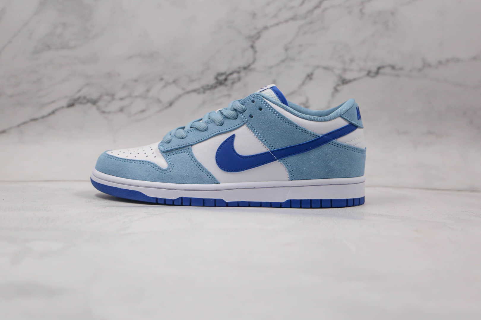耐克Nike SB Dunk High Premium纯原版本低帮SB DUNK蓝白色板鞋内置气垫原盒原标 货号:854866-009