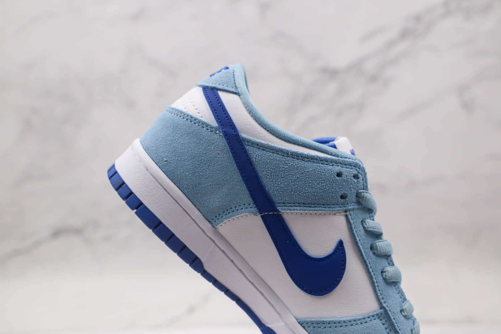 耐克Nike SB Dunk High Premium纯原版本低帮SB DUNK蓝白色板鞋内置气垫原盒原标 货号:854866-009