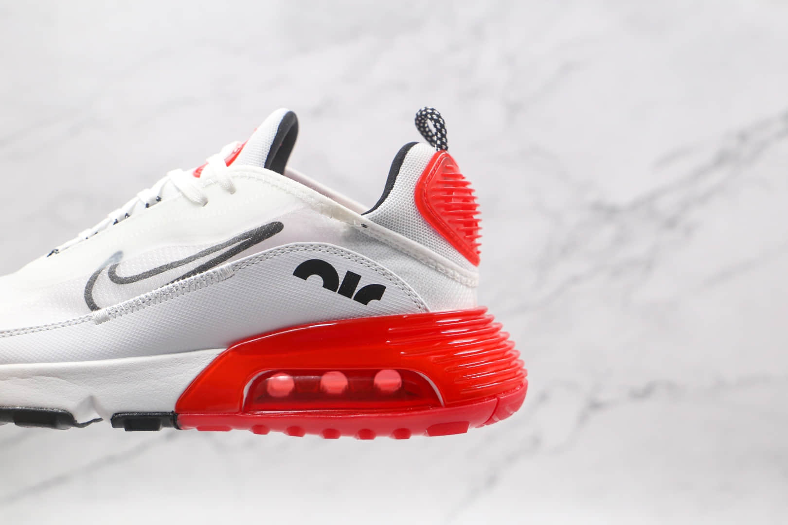 耐克Nike Air Max 2090纯原版本白红色Max2090气垫鞋原档案数据开发原盒原标 货号:DC9180-106