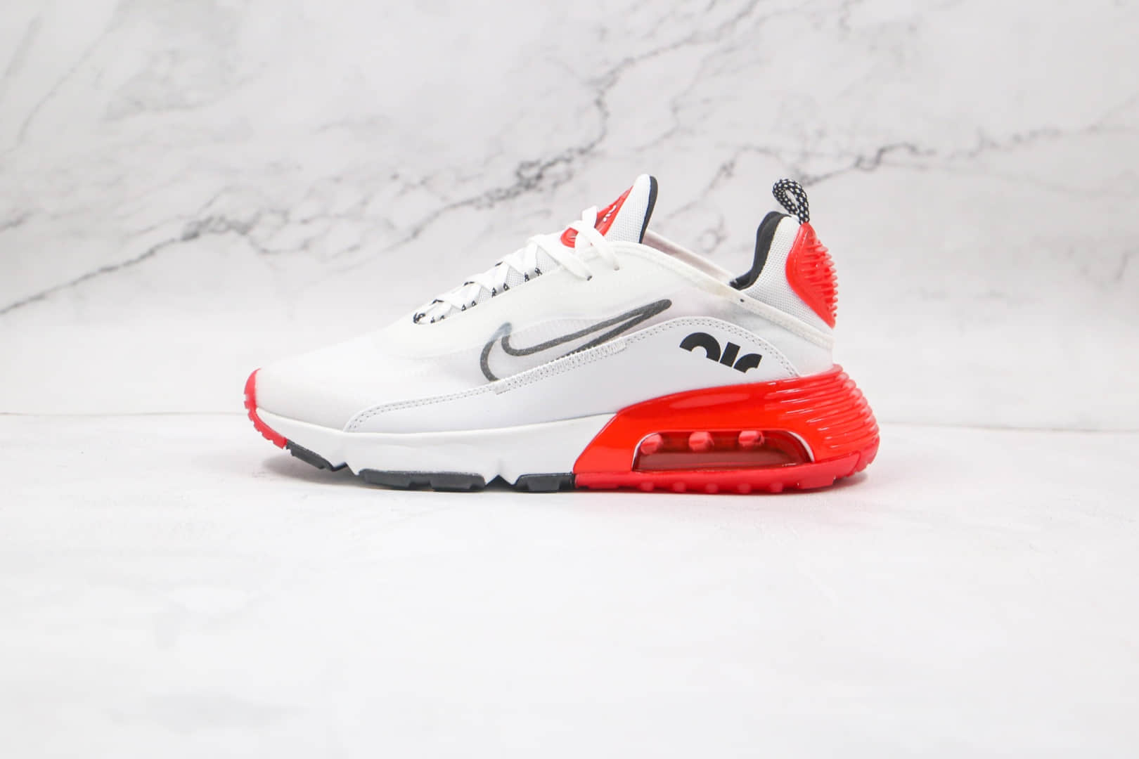 耐克Nike Air Max 2090纯原版本白红色Max2090气垫鞋原档案数据开发原盒原标 货号:DC9180-106