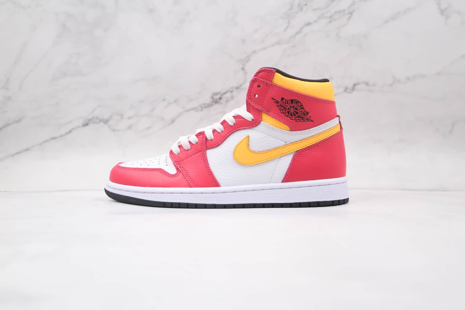 乔丹Air Jordan 1纯原版本高帮AJ1粉黄白篮球鞋原档案数据开发正确后跟定型 货号:555088-603