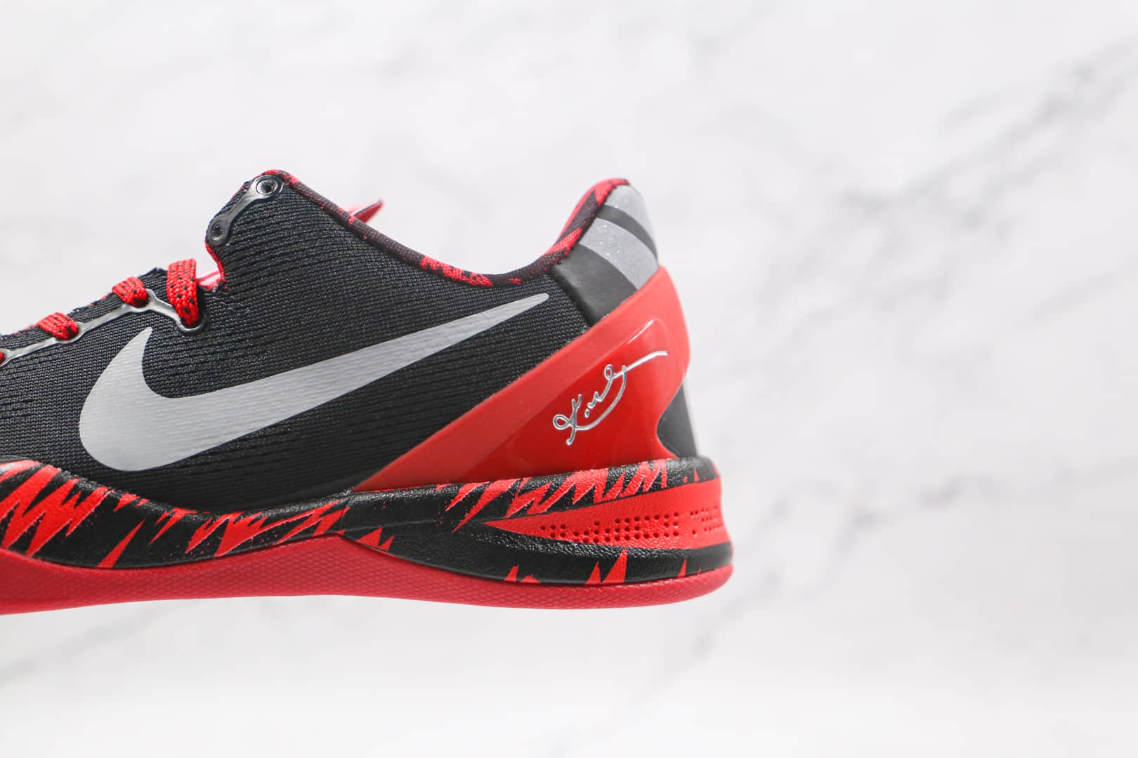 耐克Nike Kobe 8 System纯原版本科比8代黑红反光钩篮球鞋内置真实碳板气垫 货号:613959-002