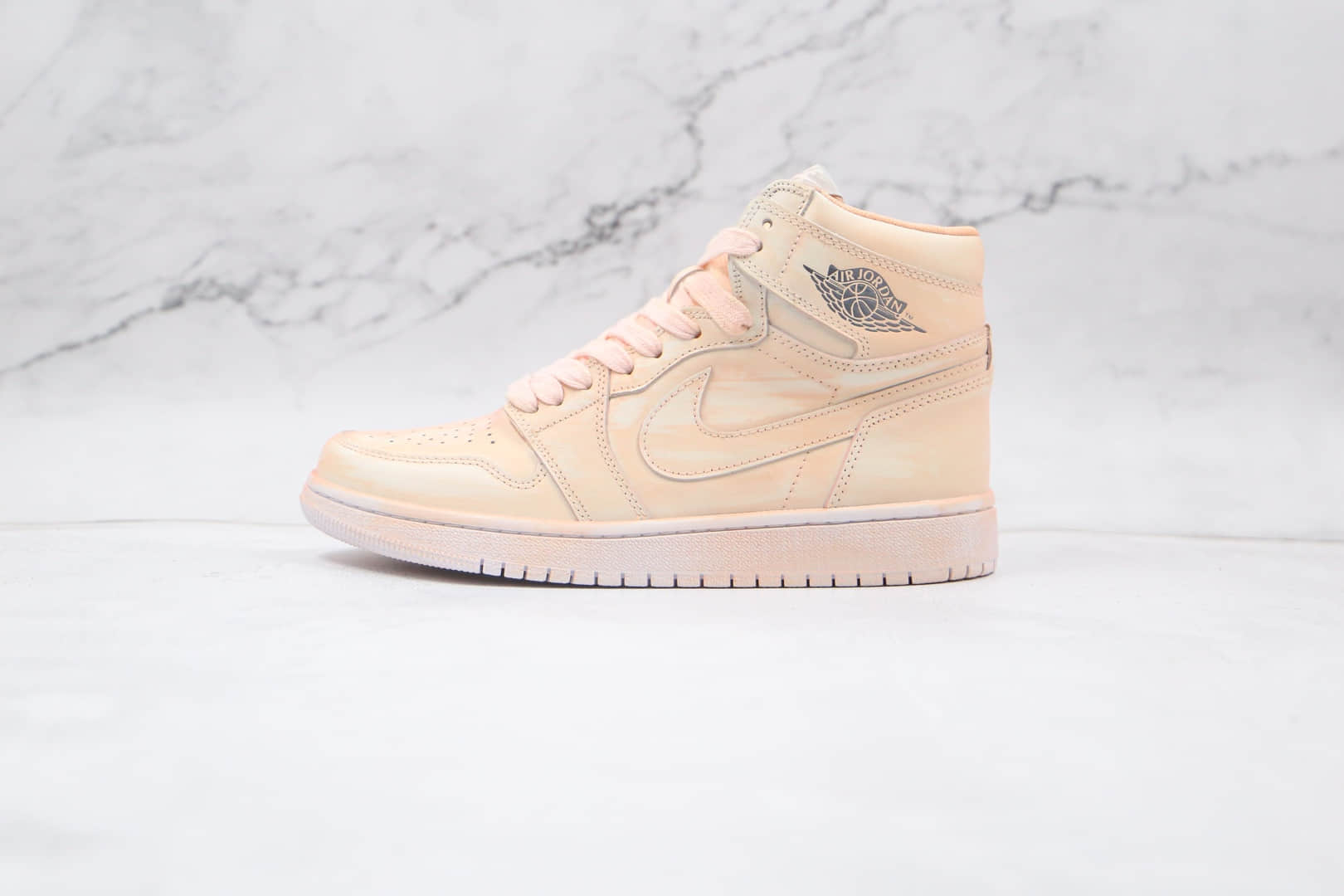 乔丹Air Jordan 1 Artificial brush color纯原版本高帮AJ1淡橘色擦色板鞋原档案数据开发 (ID:62262) - 图片1
