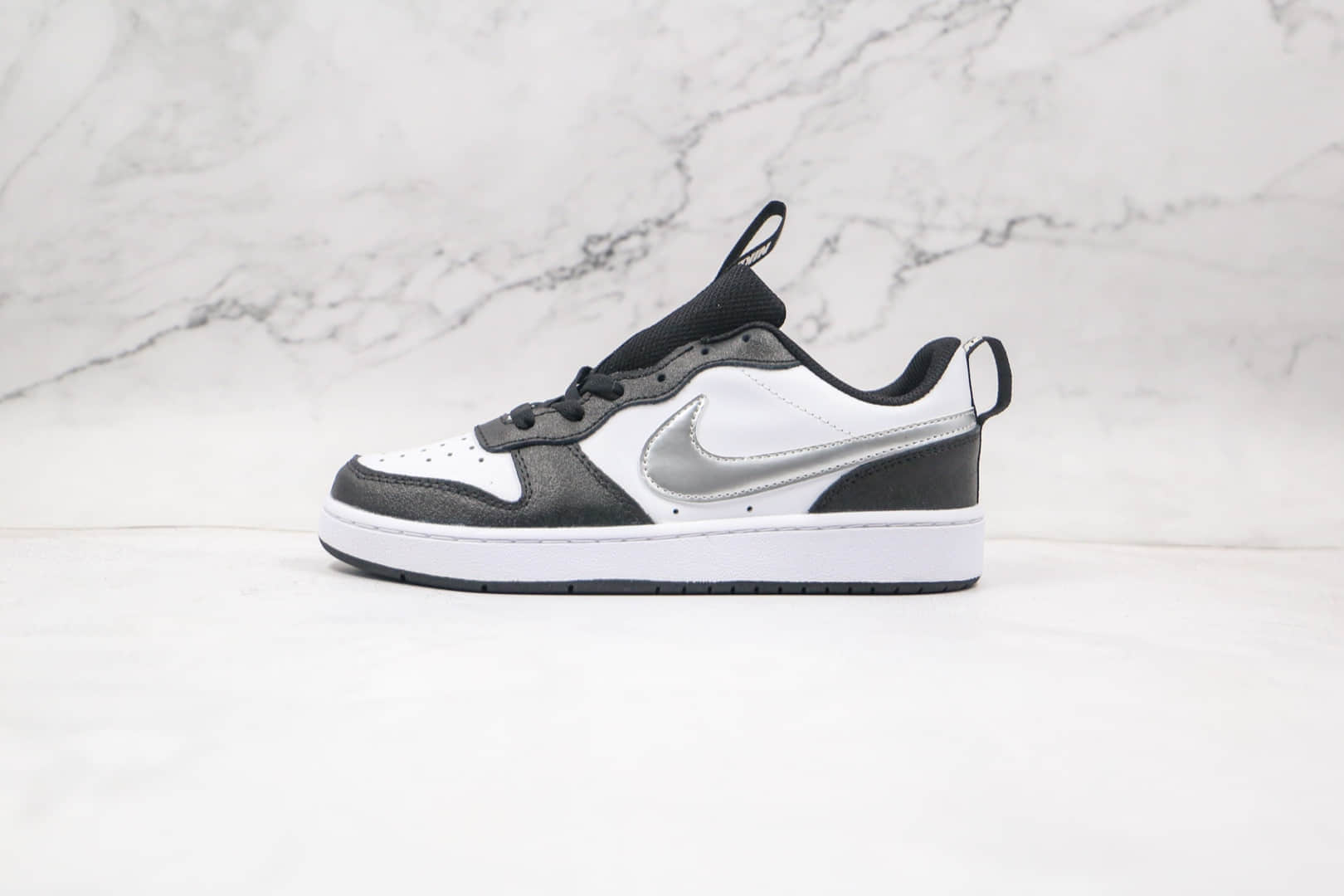 耐克Nike Court Borough Low 2纯原版本低帮黑白银板鞋原楦头纸板打造 (ID:62627) - 图片1