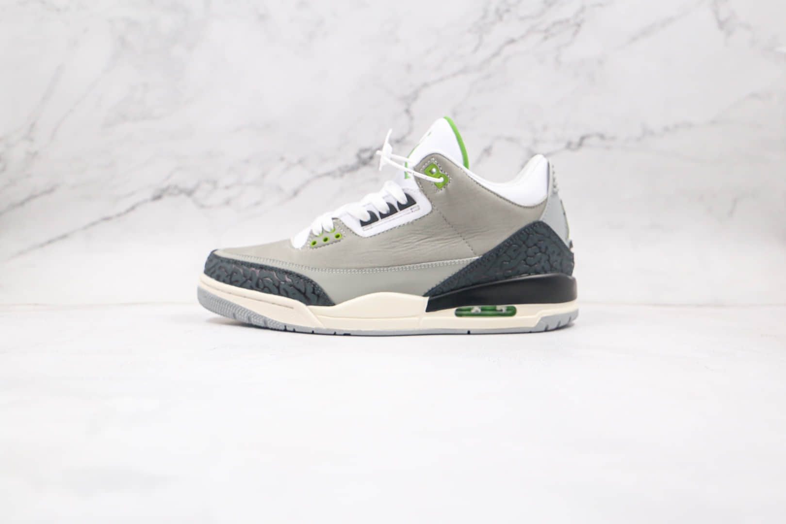 乔丹Air Jordan 3 Retro Chlorophyll纯原版本叶绿素AJ3篮球鞋原楦头纸板打造 (ID:62668) - 图片1