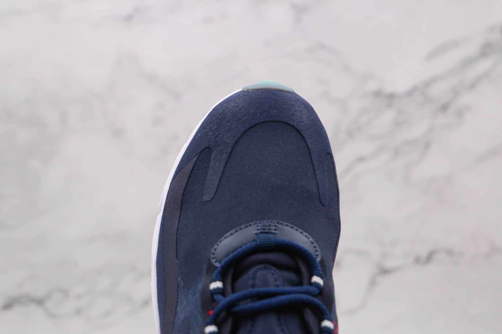 耐克Nike React Air Max 270V2纯原版本半掌气垫Max270深蓝红色跑鞋原鞋开模一比一打造 货号:CT1280-400