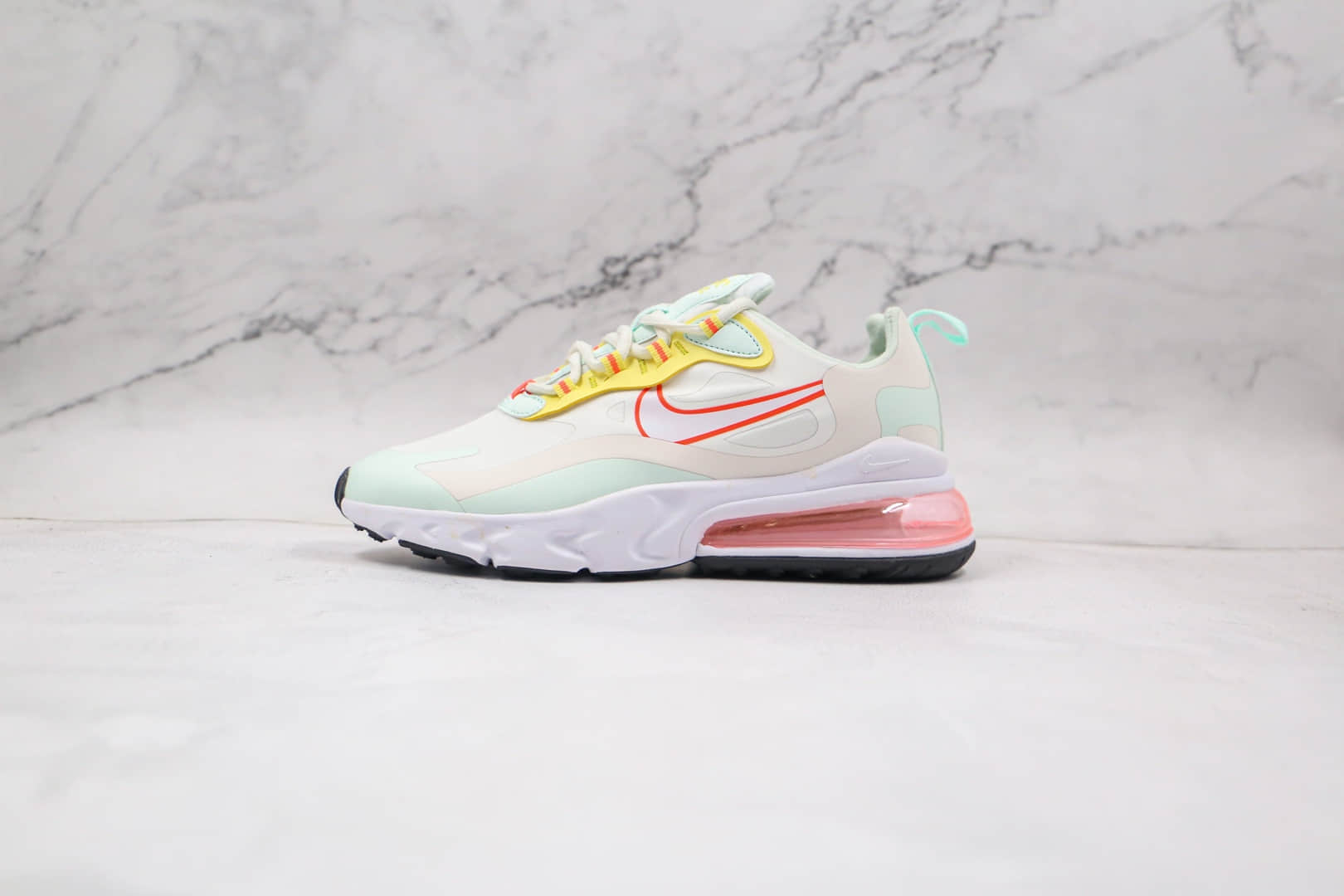 耐克Nike React Air Max 270V2纯原版本半掌气垫Max270白绿色跑鞋原厂真小潘气垫 (ID:62794) - 图片1