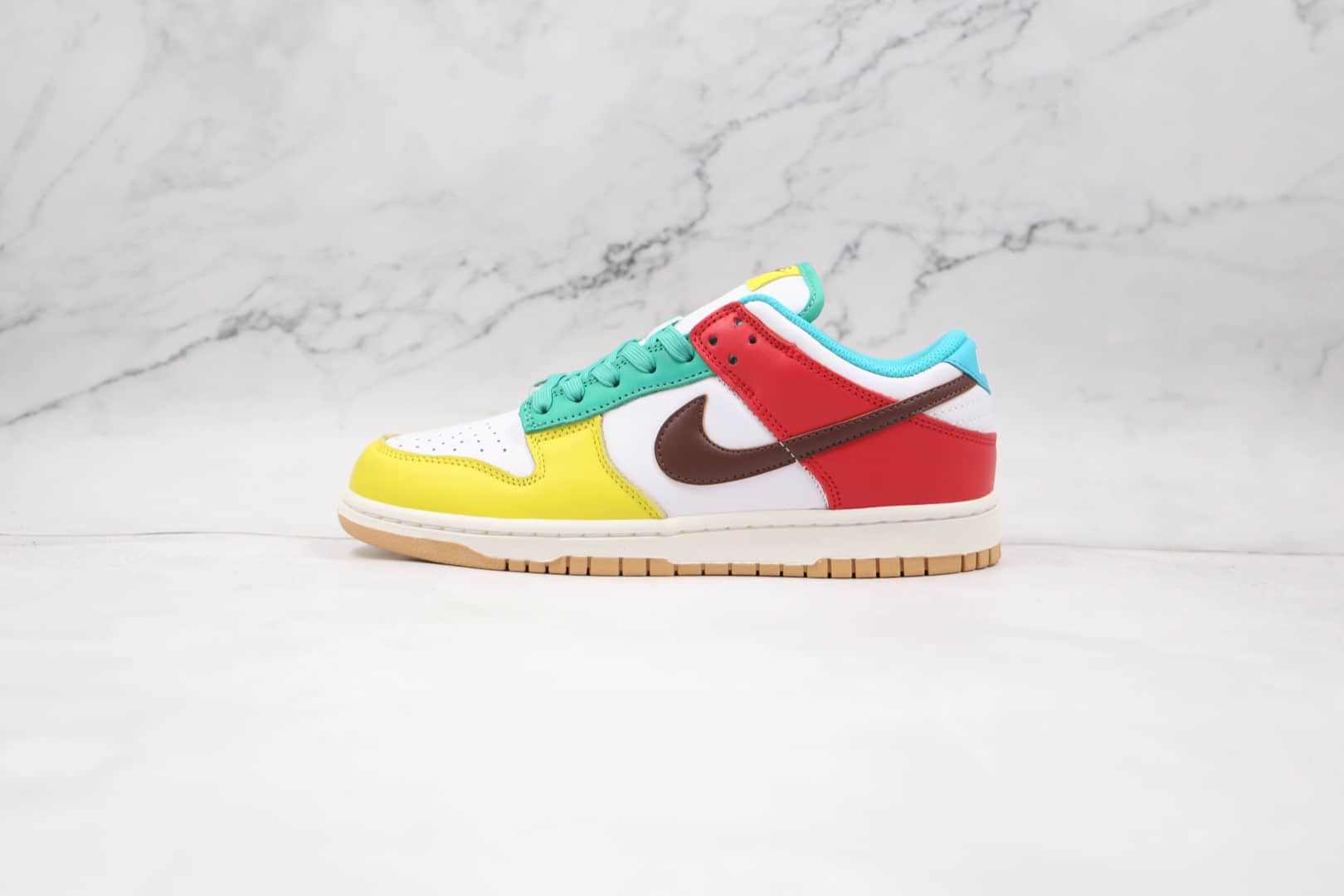 耐克Nike SB Low Free 99纯原版本低帮SB DUNK彩色鸳鸯拼接板鞋内置Zoom气垫 货号:DH0952-100