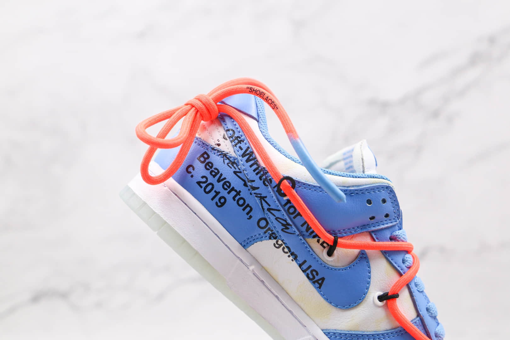 耐克Nike Dunk Low Coast x Off-White联名款纯原版本低帮北卡蓝DUNK板鞋原楦头纸板打造 货号:DD0856-403