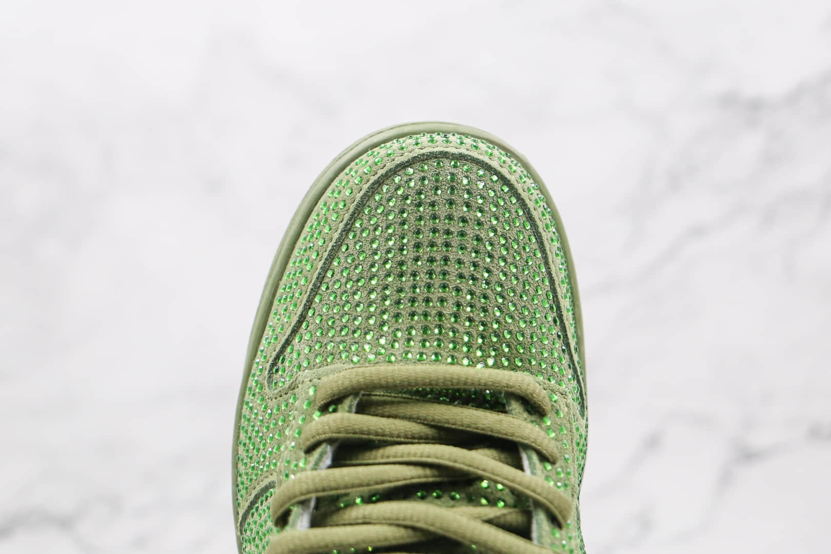 耐克Nike SB Dunk Low x CPFM施华洛世奇联名款纯原版本绿色水钻板鞋内置Zoom气垫 货号:CZ2670-300