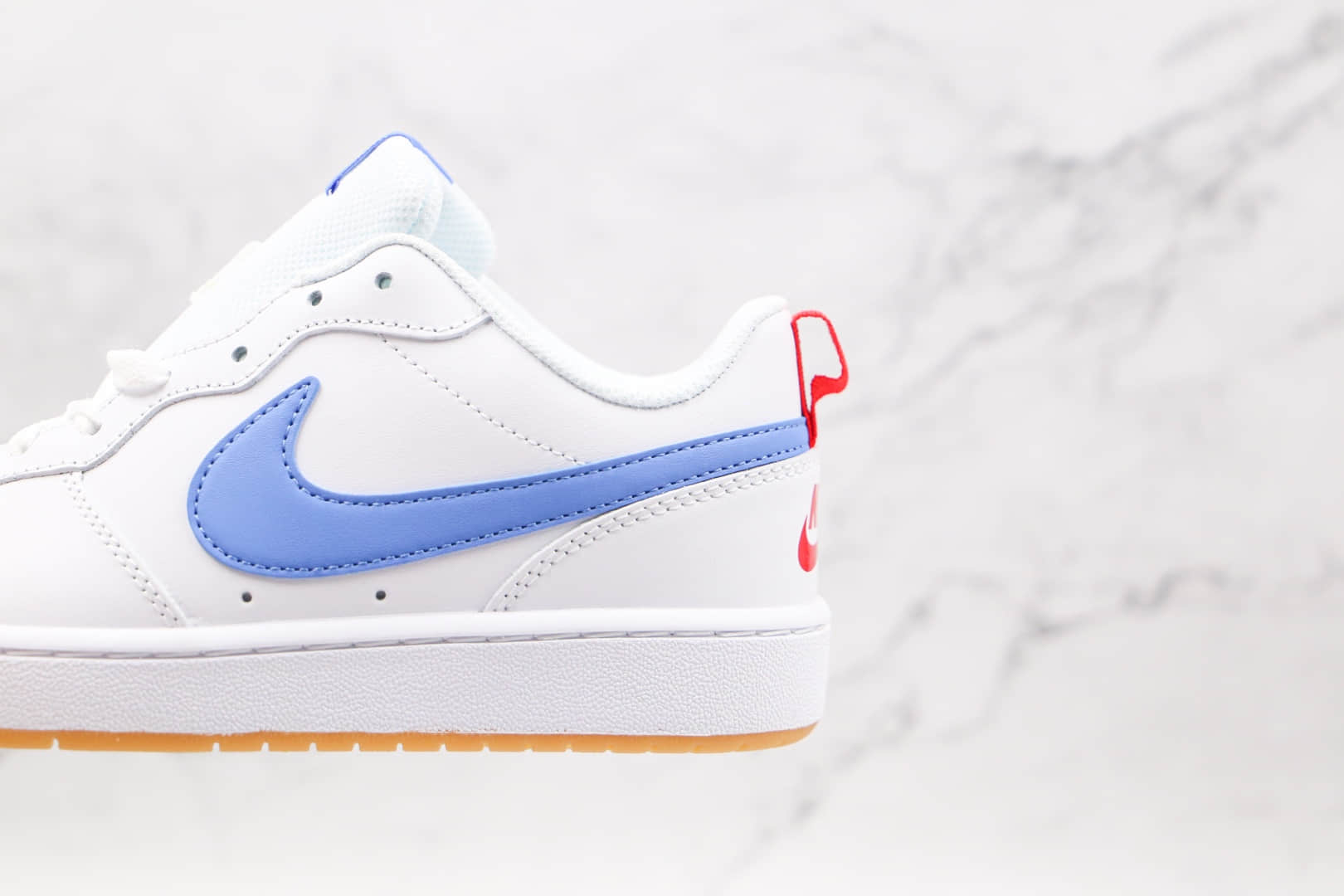 耐克Nike Court Borough Low 2纯原版本低帮白蓝色板鞋原盒原标 货号:BQ5548-109