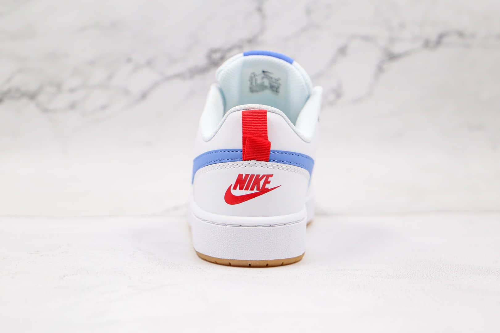 耐克Nike Court Borough Low 2纯原版本低帮白蓝色板鞋原盒原标 货号:BQ5548-109
