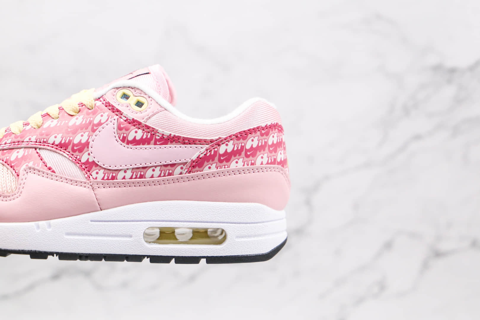 耐克Nike Air Max 1 Strawberry Lemonade纯原版本弹幕粉色反光气垫鞋原档案数据开发 货号:CJ0609-600