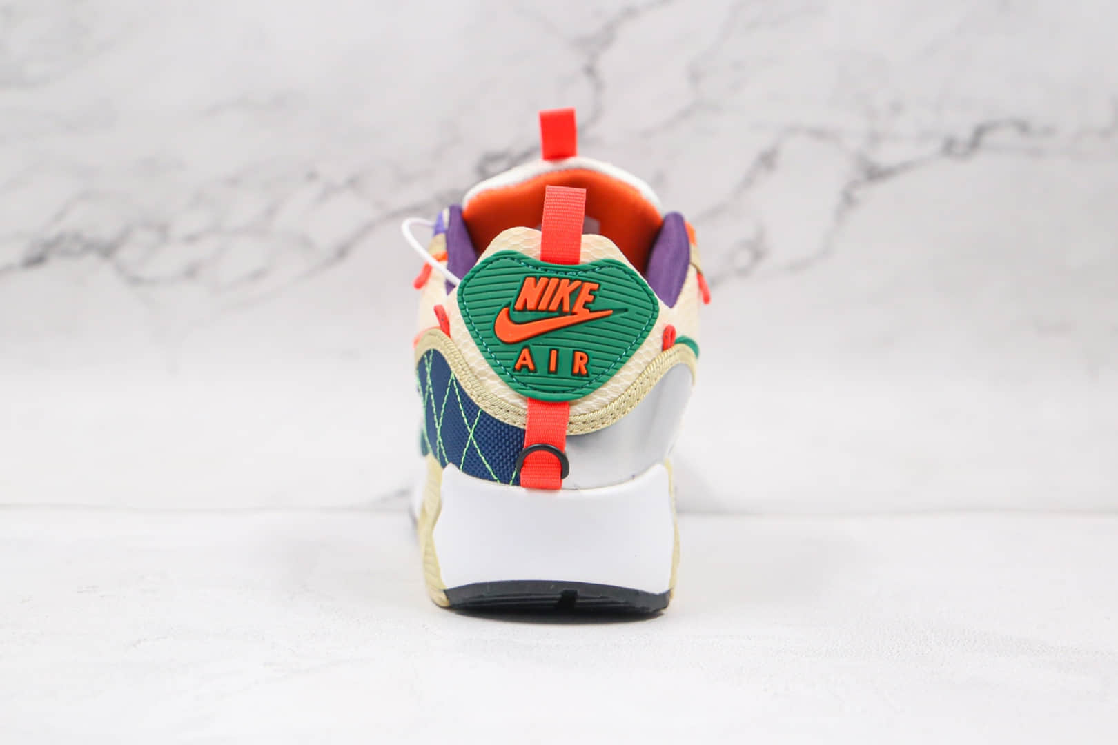 耐克Nike Air Max 90纯原版本复古Max90黄蓝红紫橙鸳鸯拼色气垫鞋原档案数据开发 货号:CZ9078-784