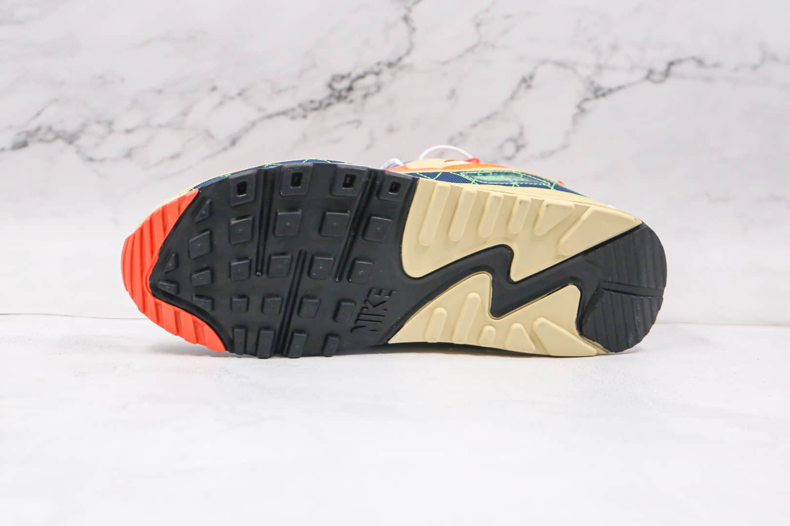 耐克Nike Air Max 90纯原版本复古Max90黄蓝红紫橙鸳鸯拼色气垫鞋原档案数据开发 货号:CZ9078-784