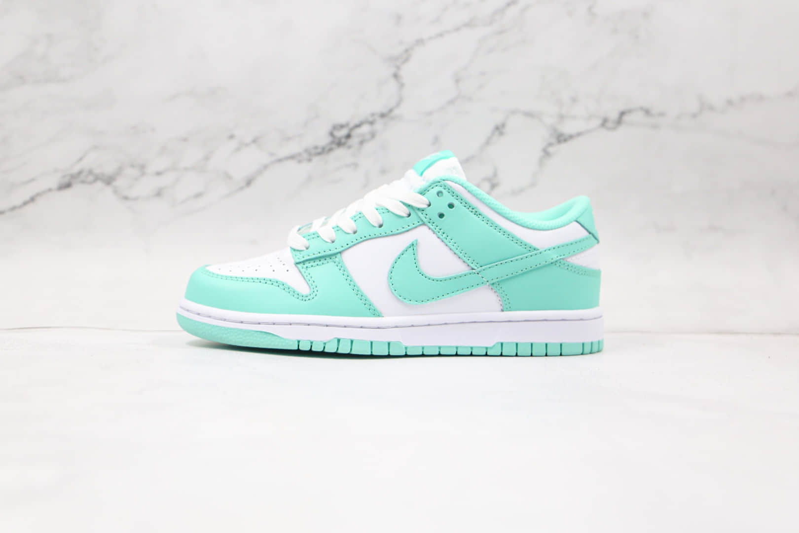 耐克Nike Dunk Low Green Glow纯原版本低帮SB DUNK蒂芙尼白绿配色板鞋原楦头纸板打造 (ID:63159) - 图片1