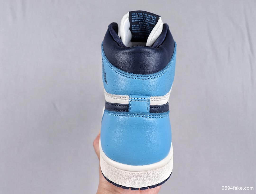 乔丹Air Jordan Retro High OG Obsidian黑曜石蓝脚趾高帮AJ1乔1纯原版本篮球鞋 货号:555088-140