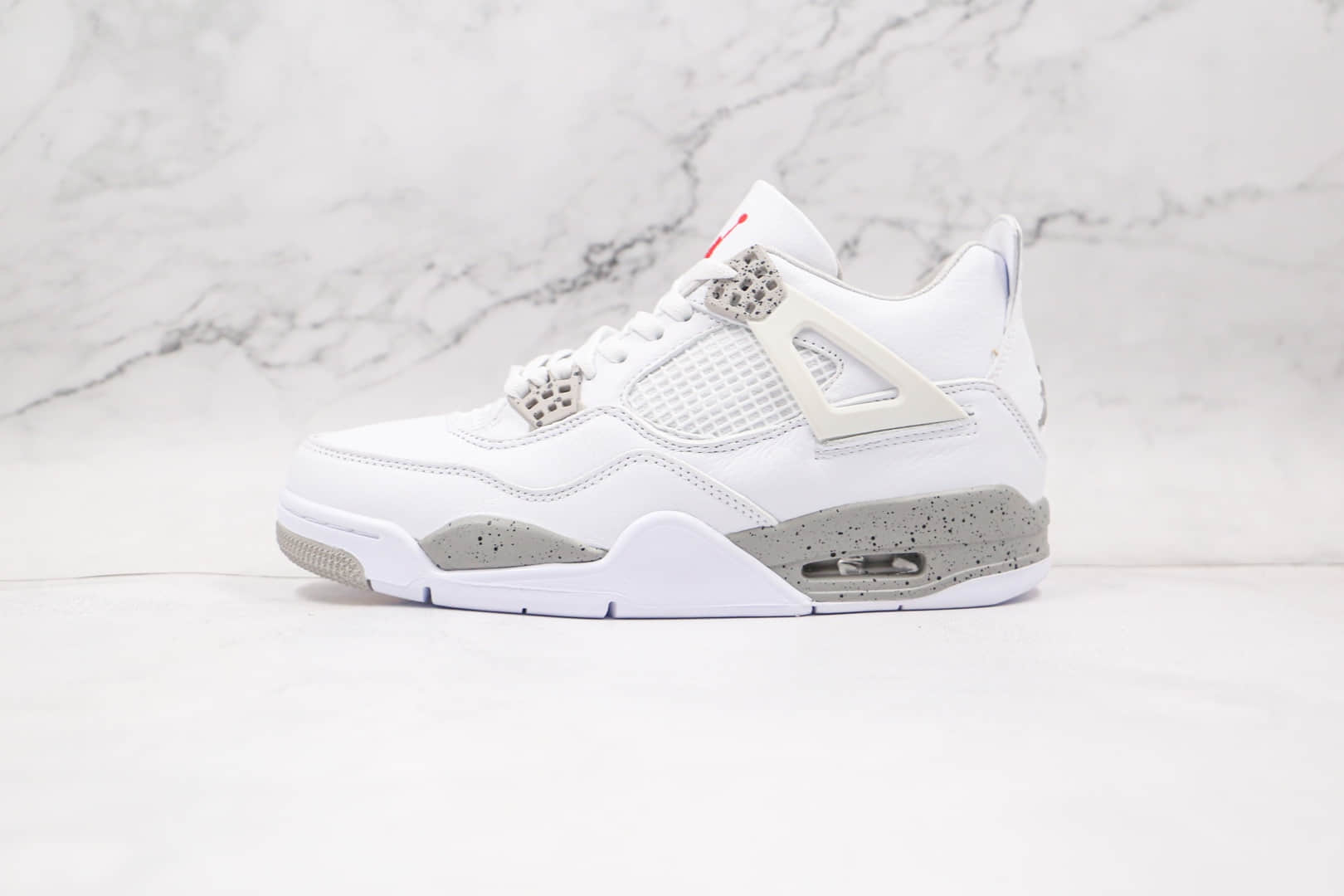 乔丹Air Jordan 4纯原版本白奥利奥AJ4篮球鞋内置气垫原盒原标 (ID:63380) - 图片1