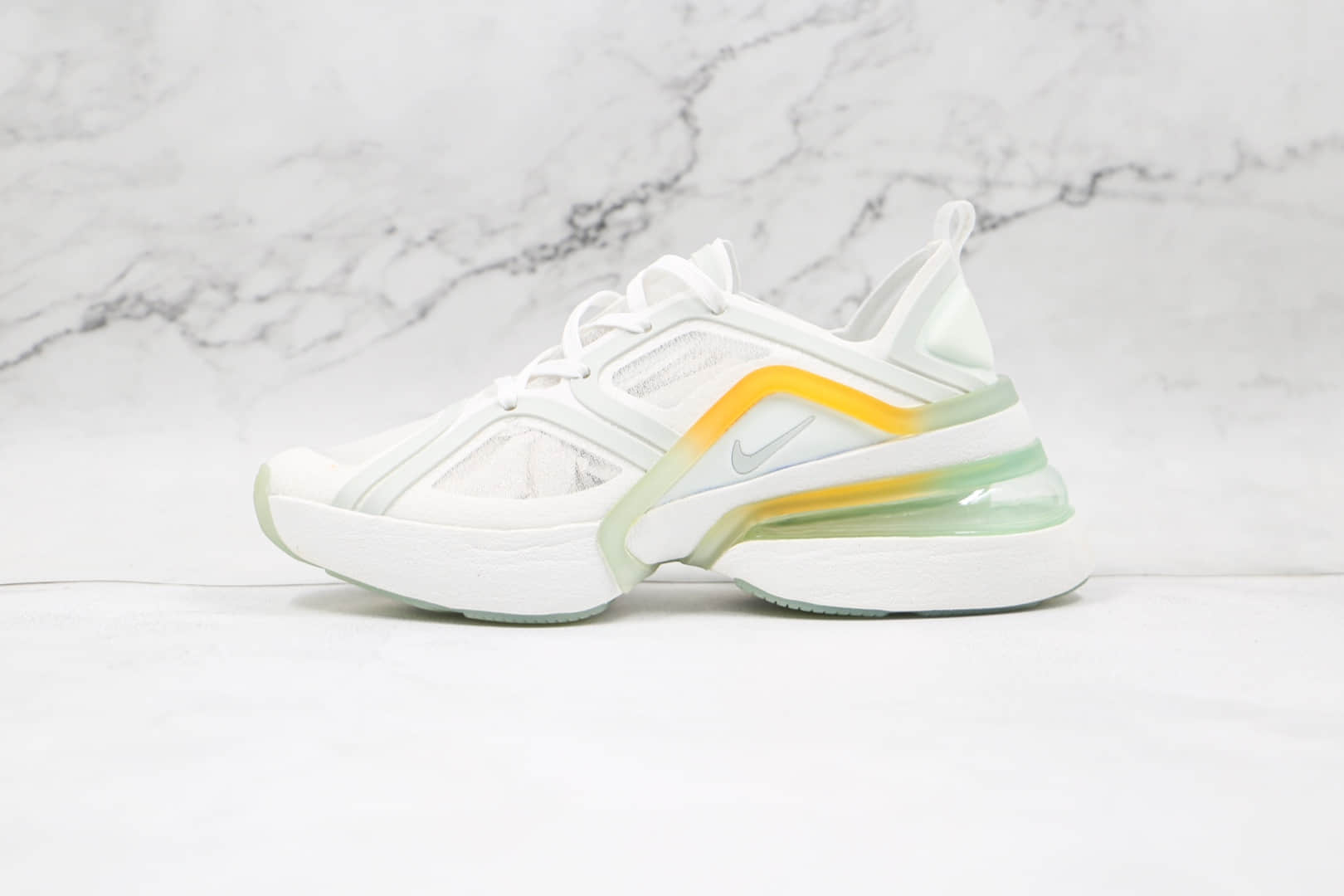 耐克NIKE AIR MAX 270纯原版本半透明max270厚底白色网面气垫鞋真小潘气垫 (ID:63388) - 图片1