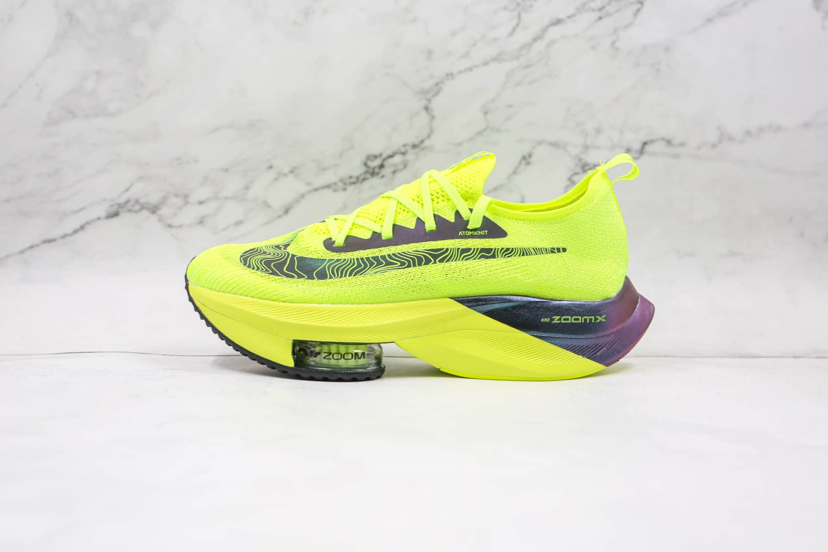 耐克Nike Air Zoom Alphafly NEXT%纯原版本马拉松3M荧光绿气垫慢跑鞋原档案数据开发 货号:DC5238-702