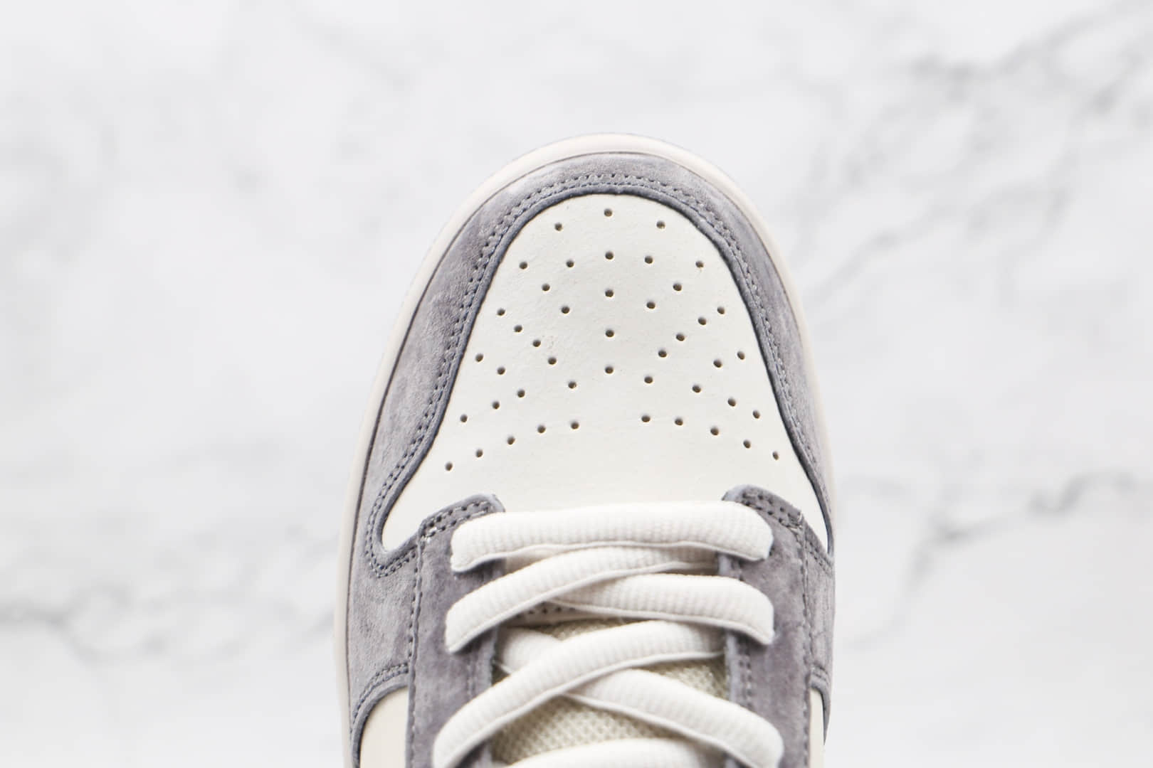 耐克NIKE SB ZOOM DUNK LOW PRO纯原版本低帮SB DUNK灰白麂皮板鞋内置Zoom气垫 货号:854866-002