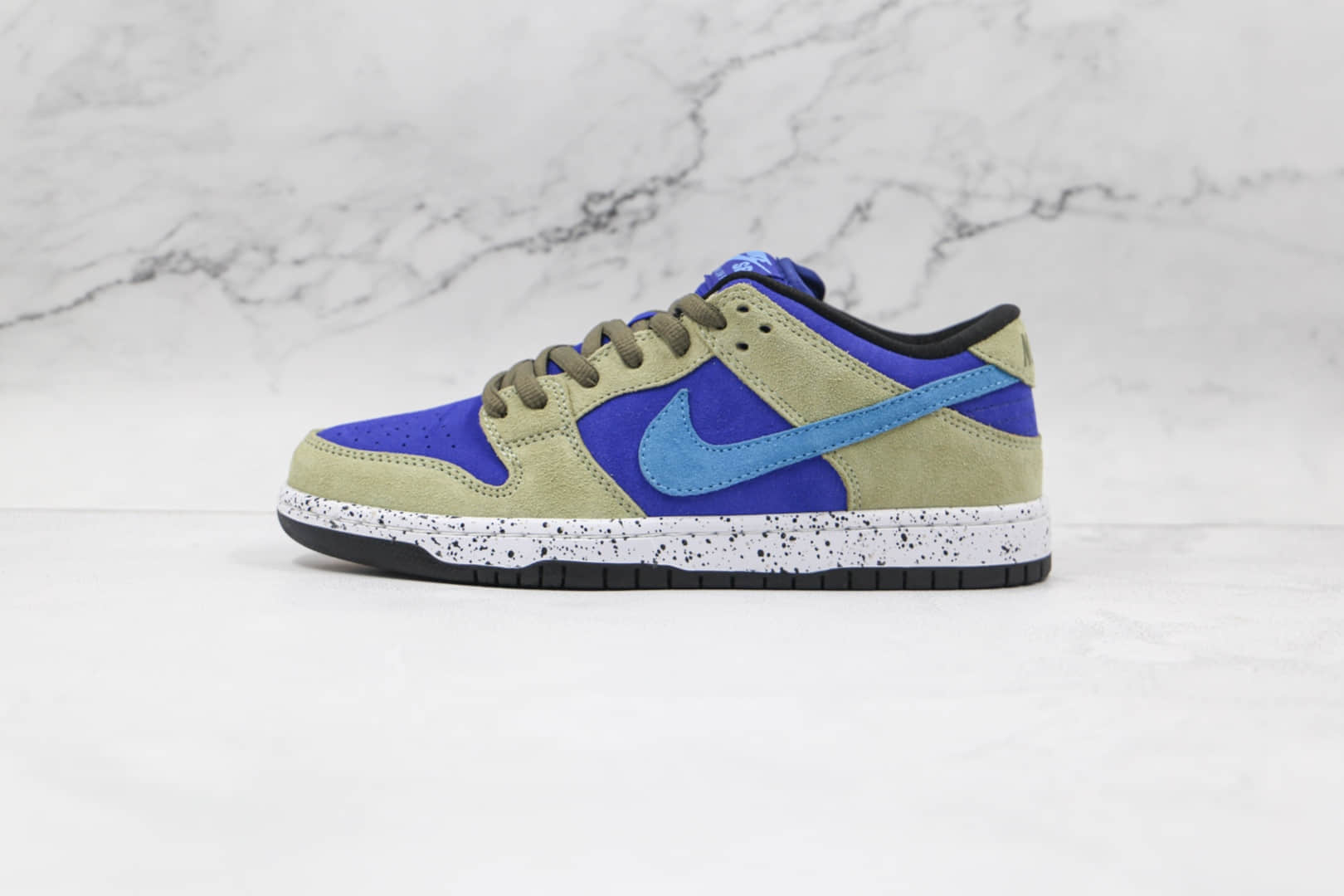 耐克Nike SB Dunk Low Celadon纯原版本低帮Dunk翻毛皮板鞋青瓷原档案数据开发 货号:BQ6817-301