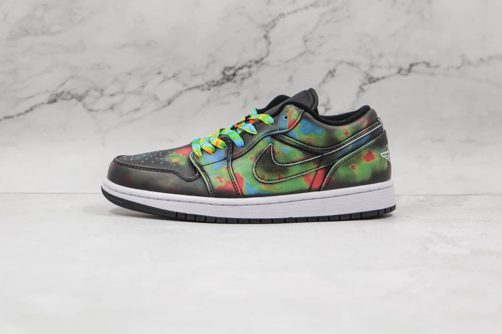 乔丹Air Jordan 1 Low纯原版本低帮AJ1热成像变色龙板鞋原楦头纸板打造 货号:553558-000