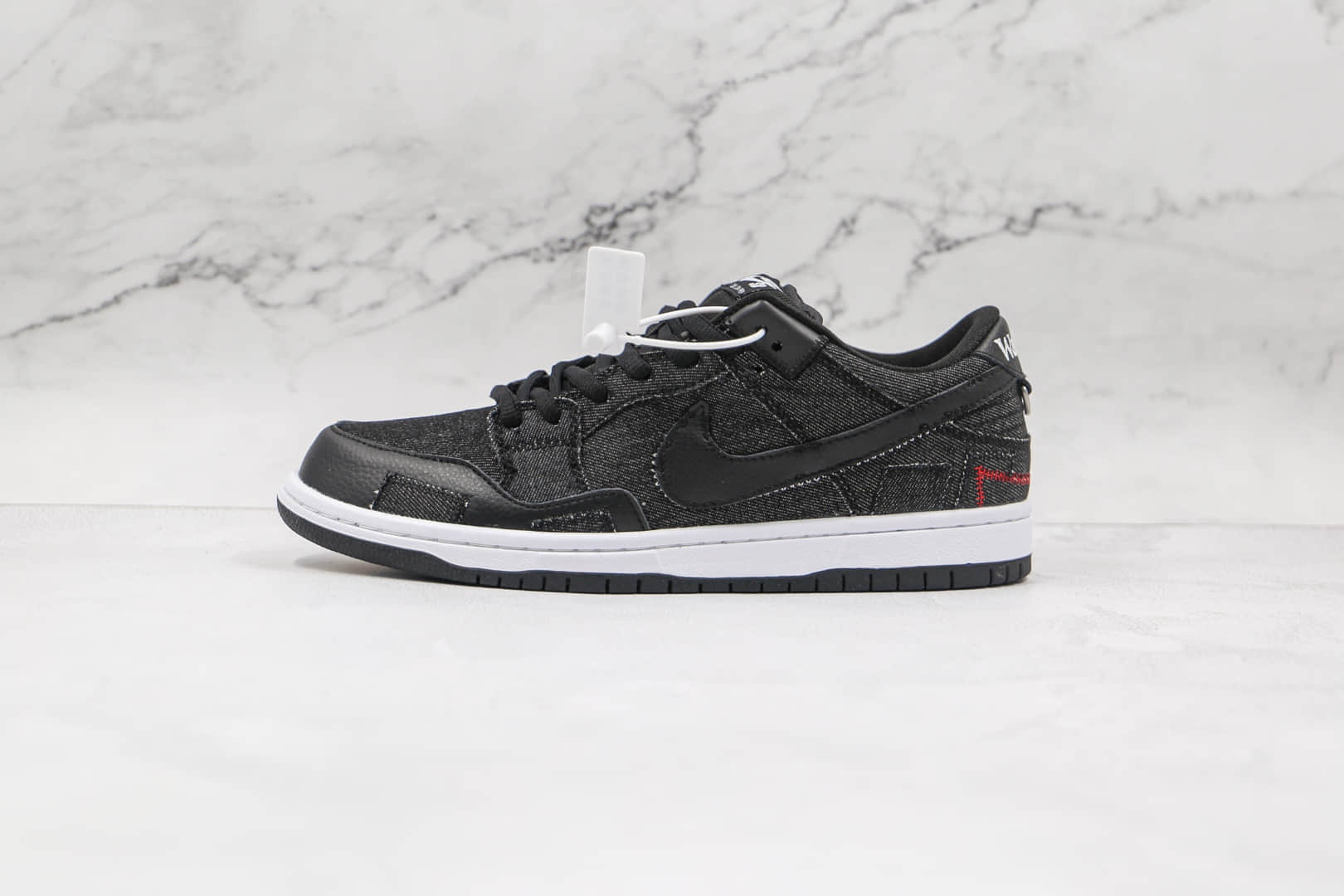 耐克NIKE SB Dunk Low Wasted Youth纯原版本低帮SB DUNK青年联名黑红废材玫瑰印花补丁板鞋内置气垫 (ID:64037) - 图片1