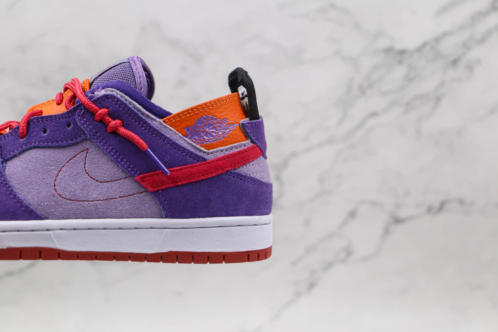 耐克Nike Dunk Low Plum纯原版本低帮OW联名款SB DUNK树莓紫板鞋原楦头纸板打造 货号:BQ6817-100