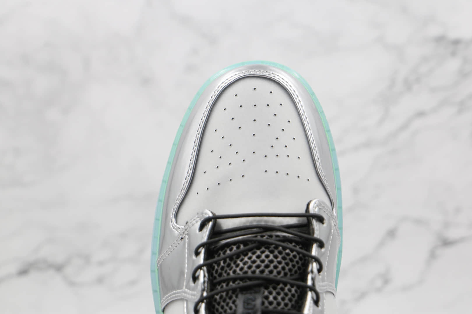 乔丹Air Jordan 1 Low SE纯原版本低帮AJ1金属银渐变水晶底板鞋原鞋开模一比一打造 货号:DJ5199-109