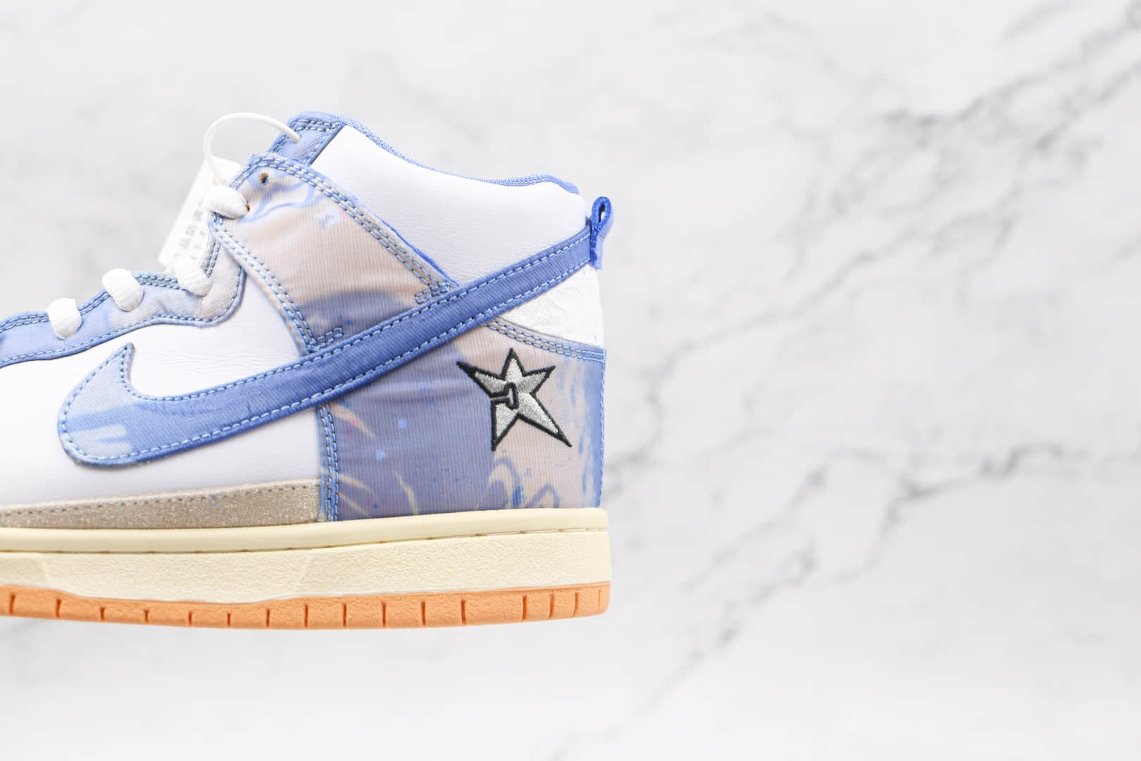 耐克Nike SB Dunk High x Carpet Company联名款纯原版本高帮SB DUNK白蓝地毯刮刮乐板鞋原楦头纸板打造 货号:CV1677-100