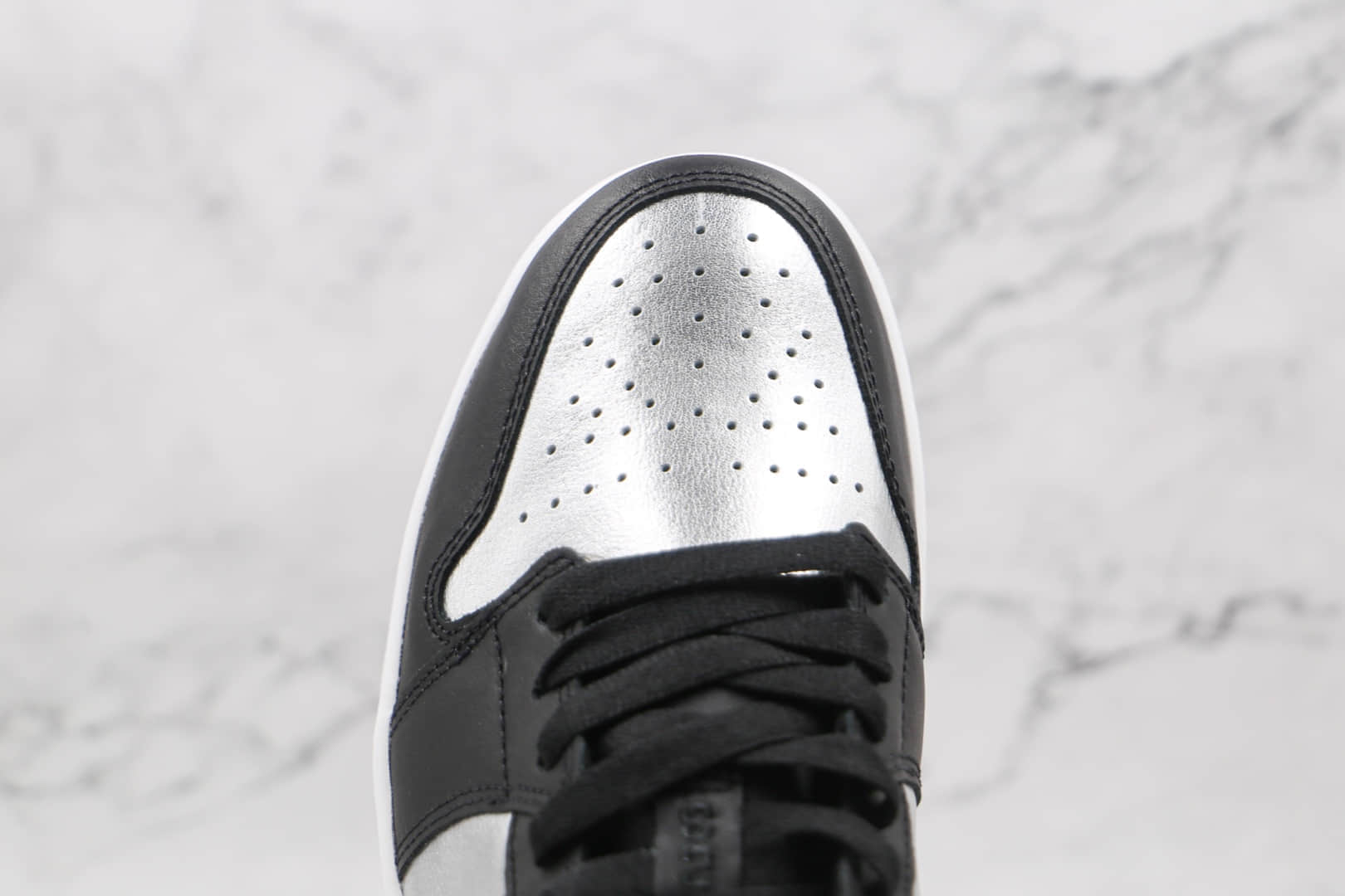 乔丹Air Jordan 1 Low纯原版本低帮AJ1黑银脚趾板鞋原档案数据开发 货号:DA5551-001
