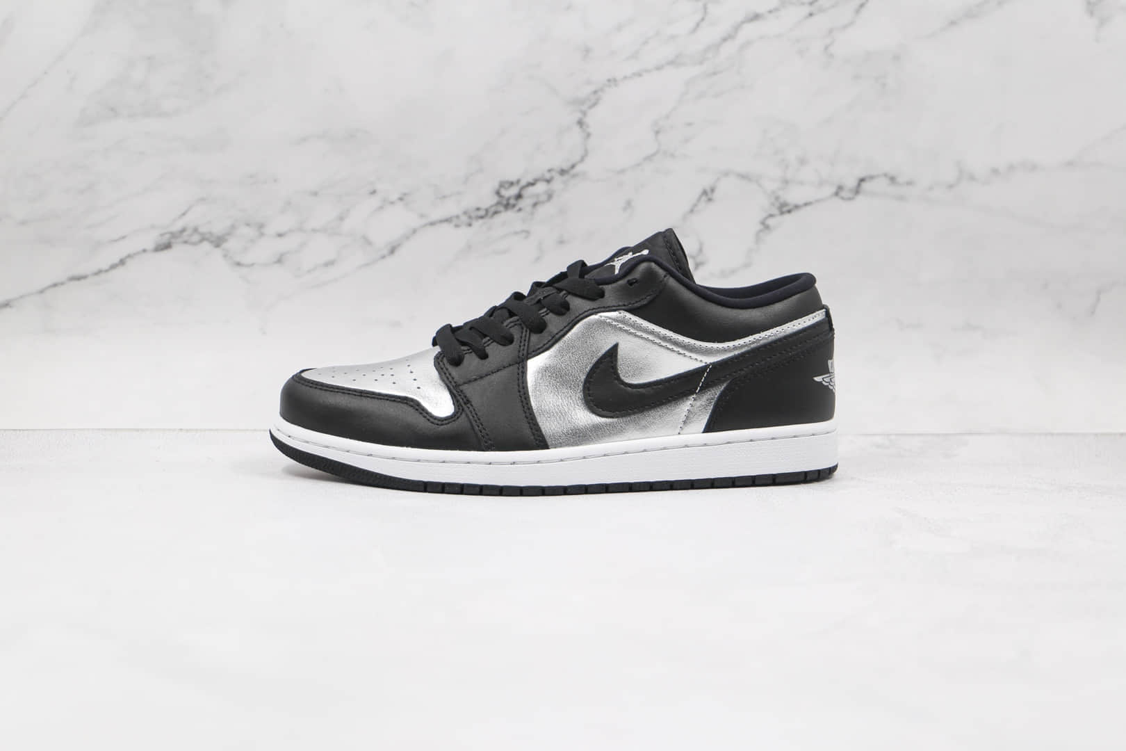 乔丹Air Jordan 1 Low纯原版本低帮AJ1黑银脚趾板鞋原档案数据开发 货号:DA5551-001