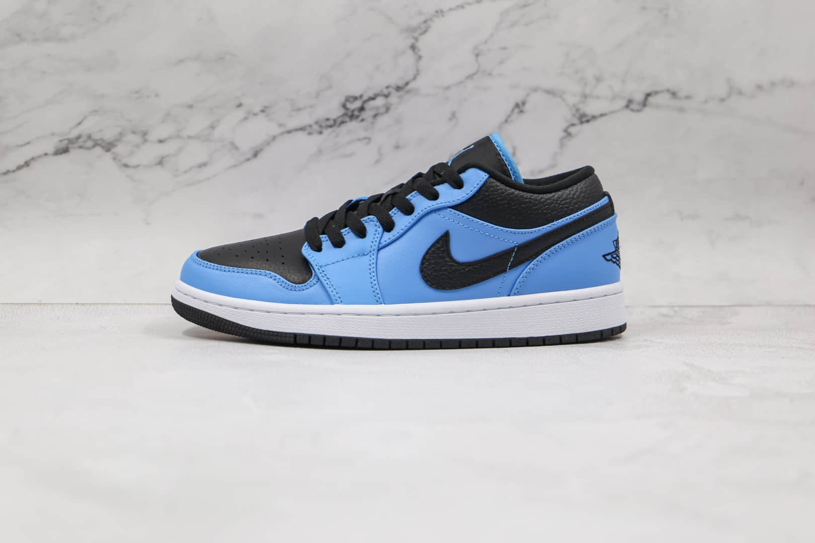 乔丹Air Jordan 1 Low纯原版本低帮AJ1黑蓝小闪电板鞋原盒原标 (ID:64507) - 图片1