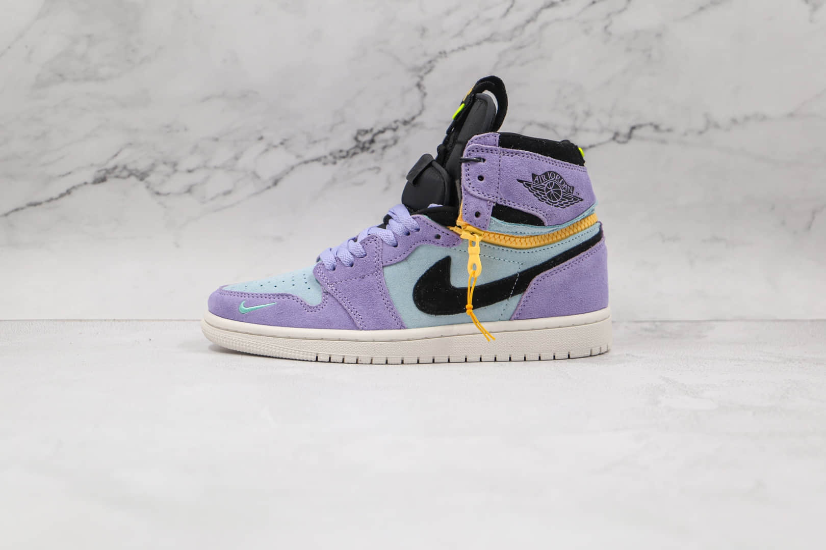 乔丹Air Jordan 1 High Switch纯原版本高帮AJ1香芋紫拉链款板鞋原楦头纸板打造 (ID:64553) - 图片1