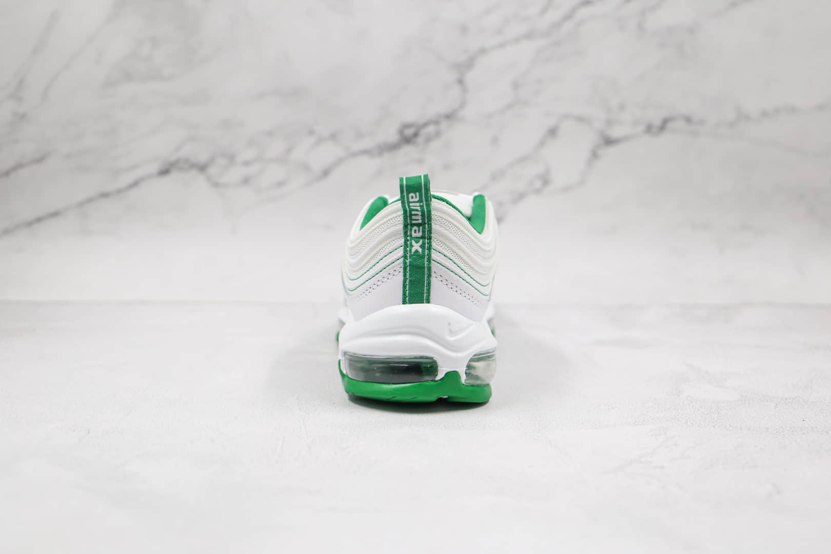 耐克Nike Air Max 97纯原版本白绿色低帮Max97气垫鞋原楦头纸板打造 货号:DH0271-100