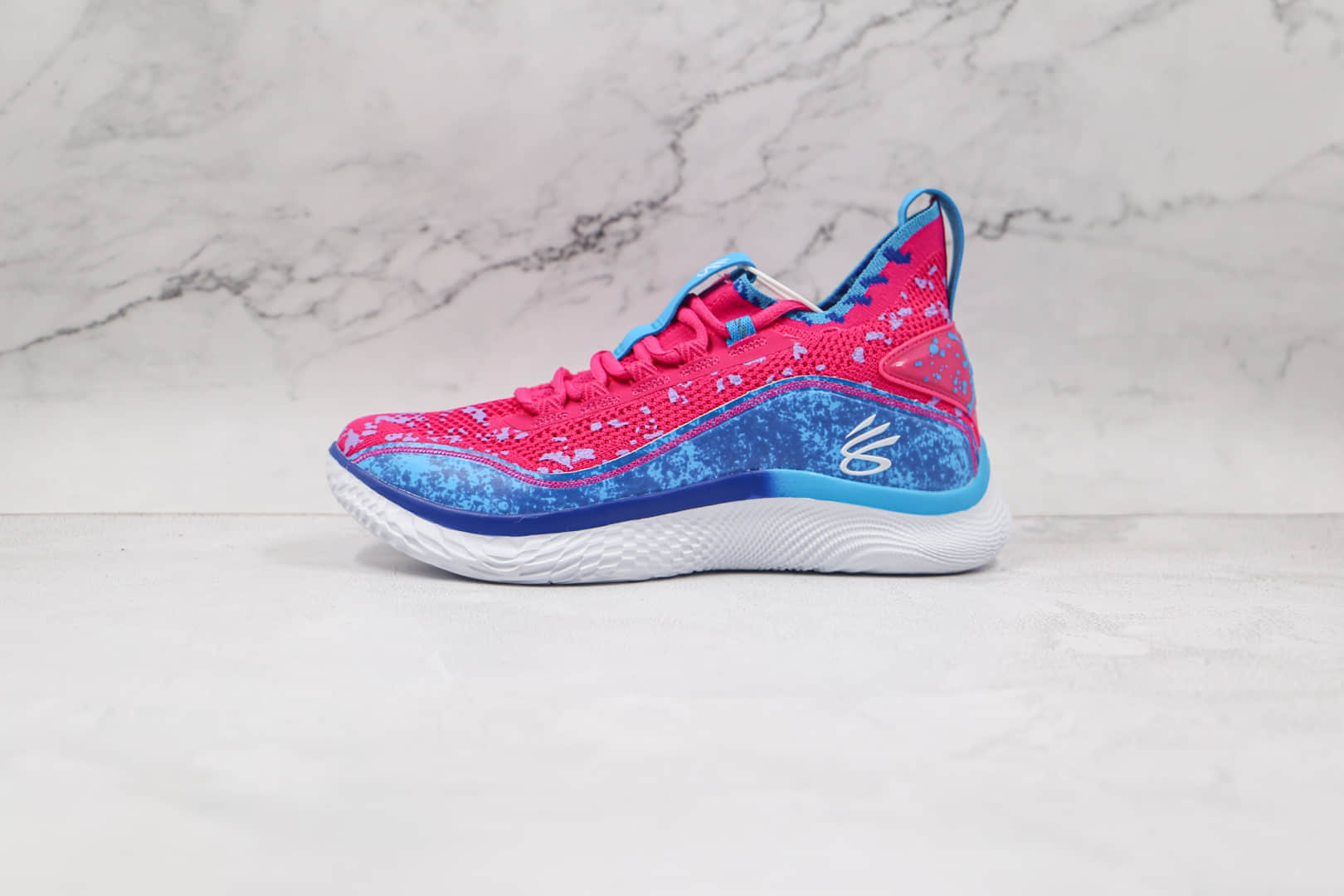 安德玛UNDER ARMOUR CURRY 8纯原版本库里8代粉红蓝色篮球鞋原档案数据开发 货号:3024694-603