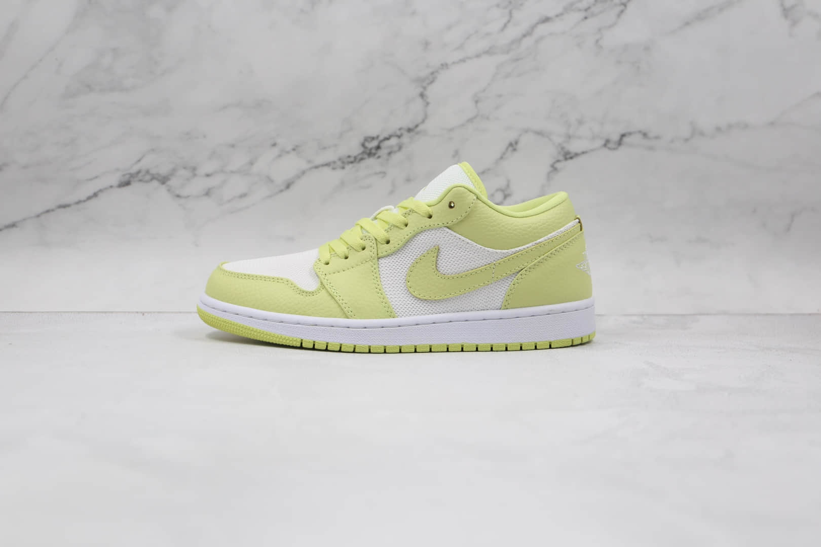 乔丹Air Jordan 1 Low Limelight纯原版本低帮AJ1聚光灯白绿色网面板鞋原盒原标 (ID:64939) - 图片1