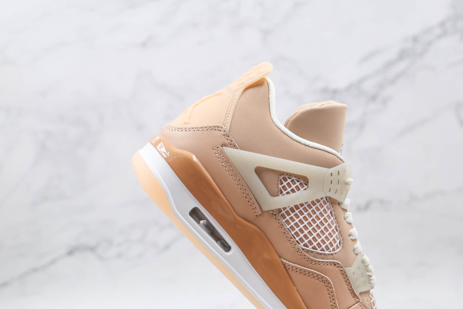 乔丹Air Jordan 4 Shimmer纯原版本浅卡其色AJ4篮球鞋原档案数据开发 货号:DJ0675-200