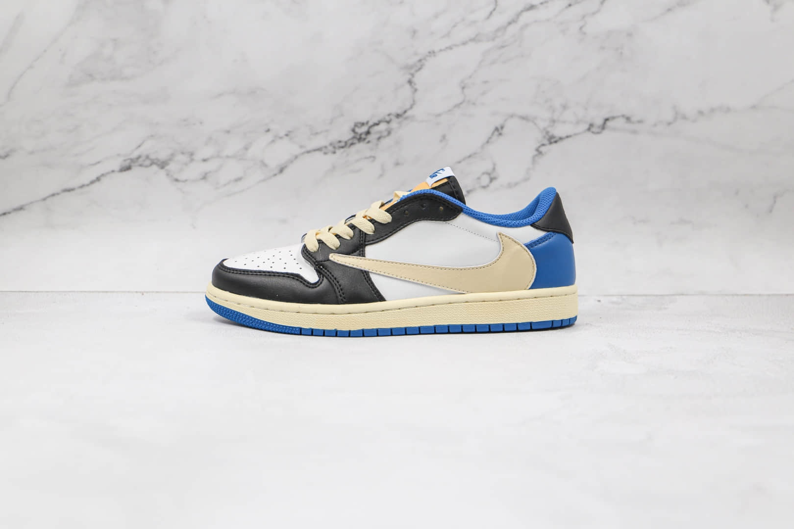 乔丹Air Jordan 1 High OG TS SP纯原版本低帮AJ1白蓝色闪电倒勾板鞋原楦头纸板打造 (ID:65060) - 图片1