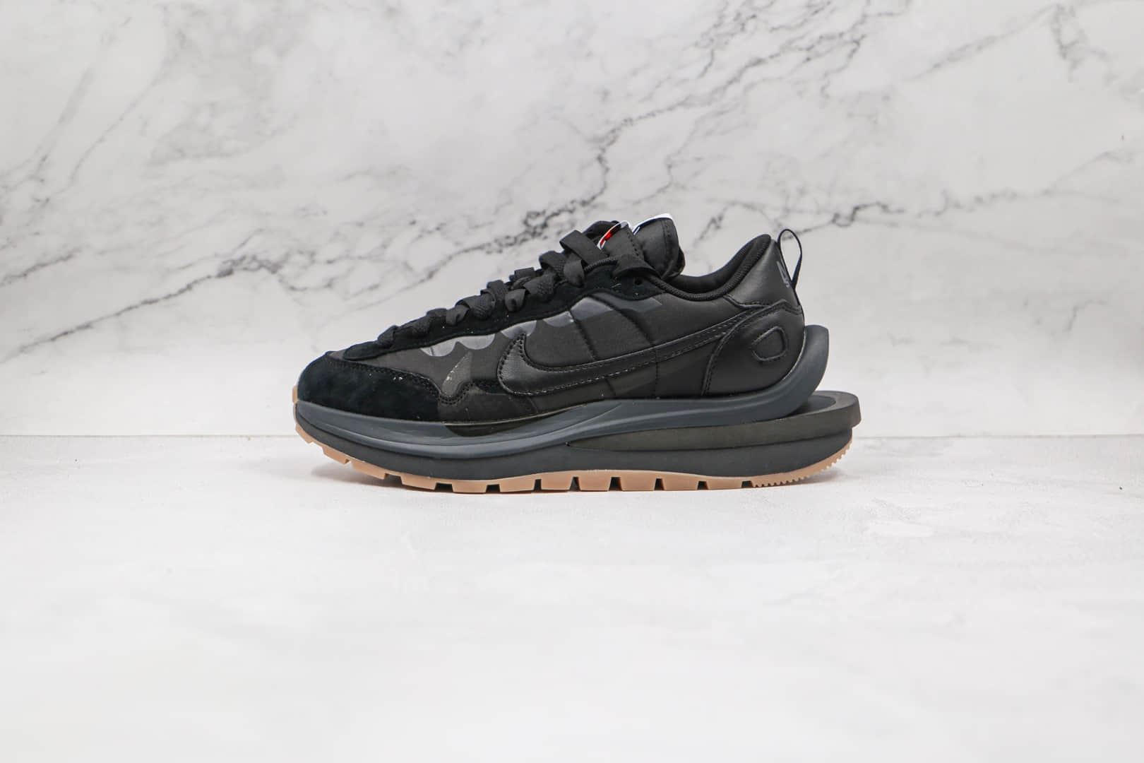 耐克Nike VaporWaffle x Sacai联名款纯原版本华夫三代黑色双钩老爹鞋原楦头纸板打造 (ID:65148) - 图片1