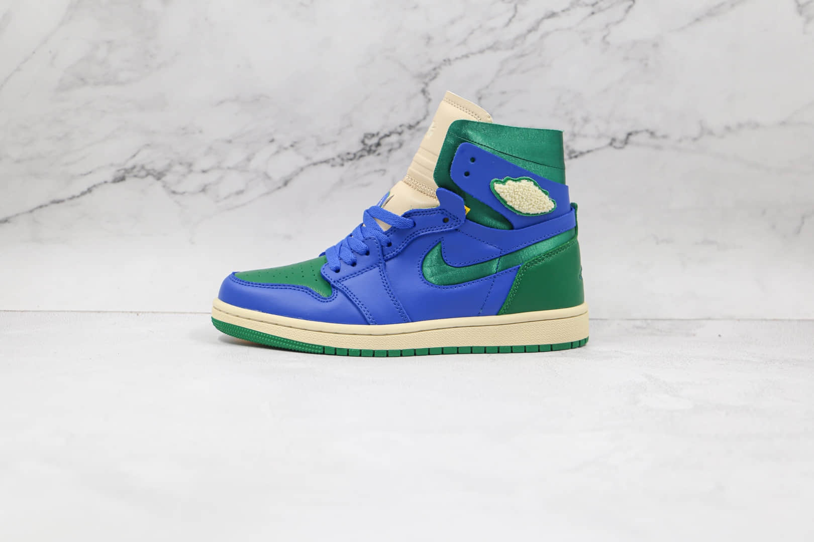 乔丹Air Jordan 1 Zoom纯原版本高帮AJ1蓝绿加州ZOOM板鞋原档案数据开发 (ID:65254) - 图片1