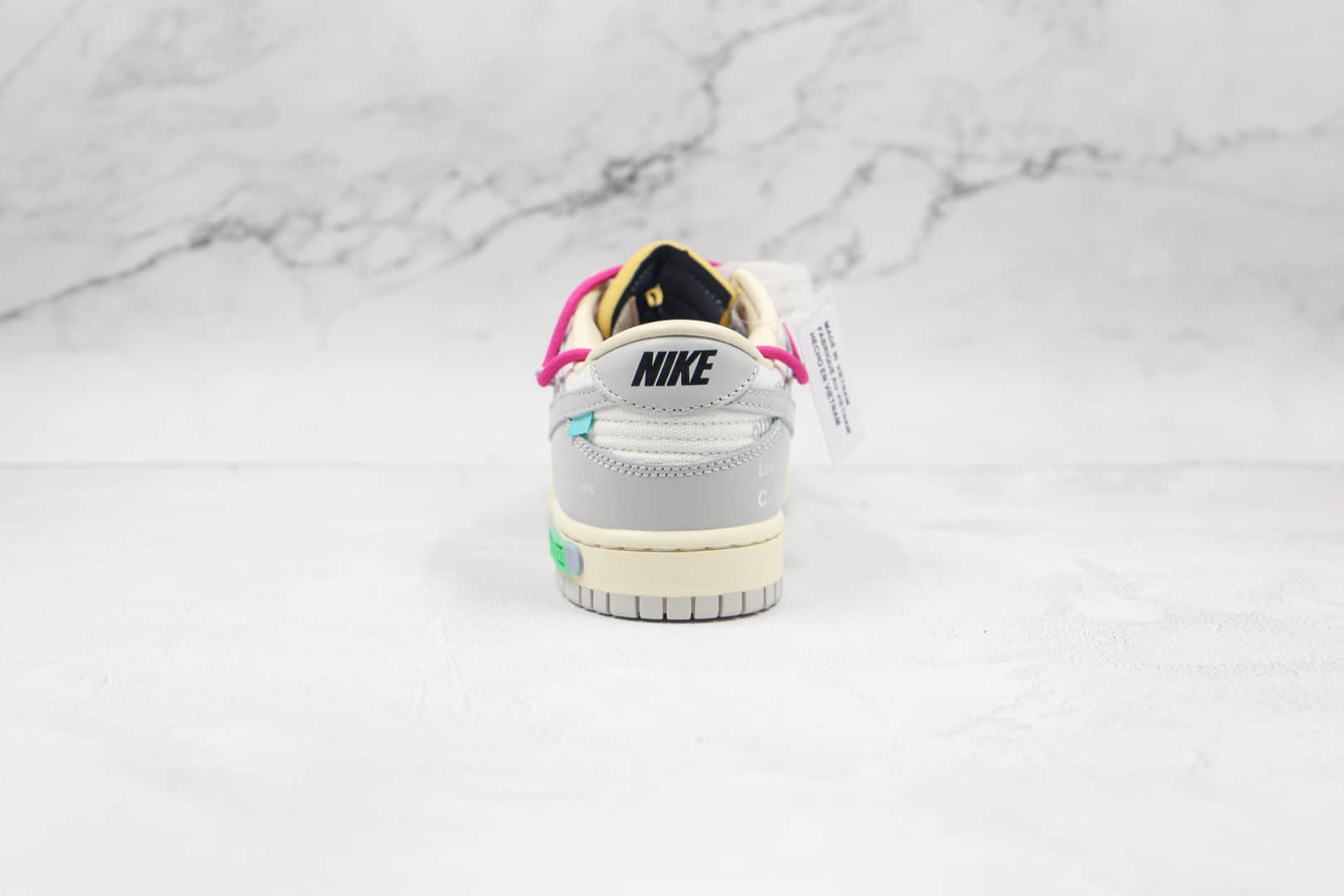耐克Nike Dunk Low x OFF-WHITE x Futura三方联名款纯原版本低帮SB DUNK灰白紫色板鞋原盒原标 货号:DM1602-106