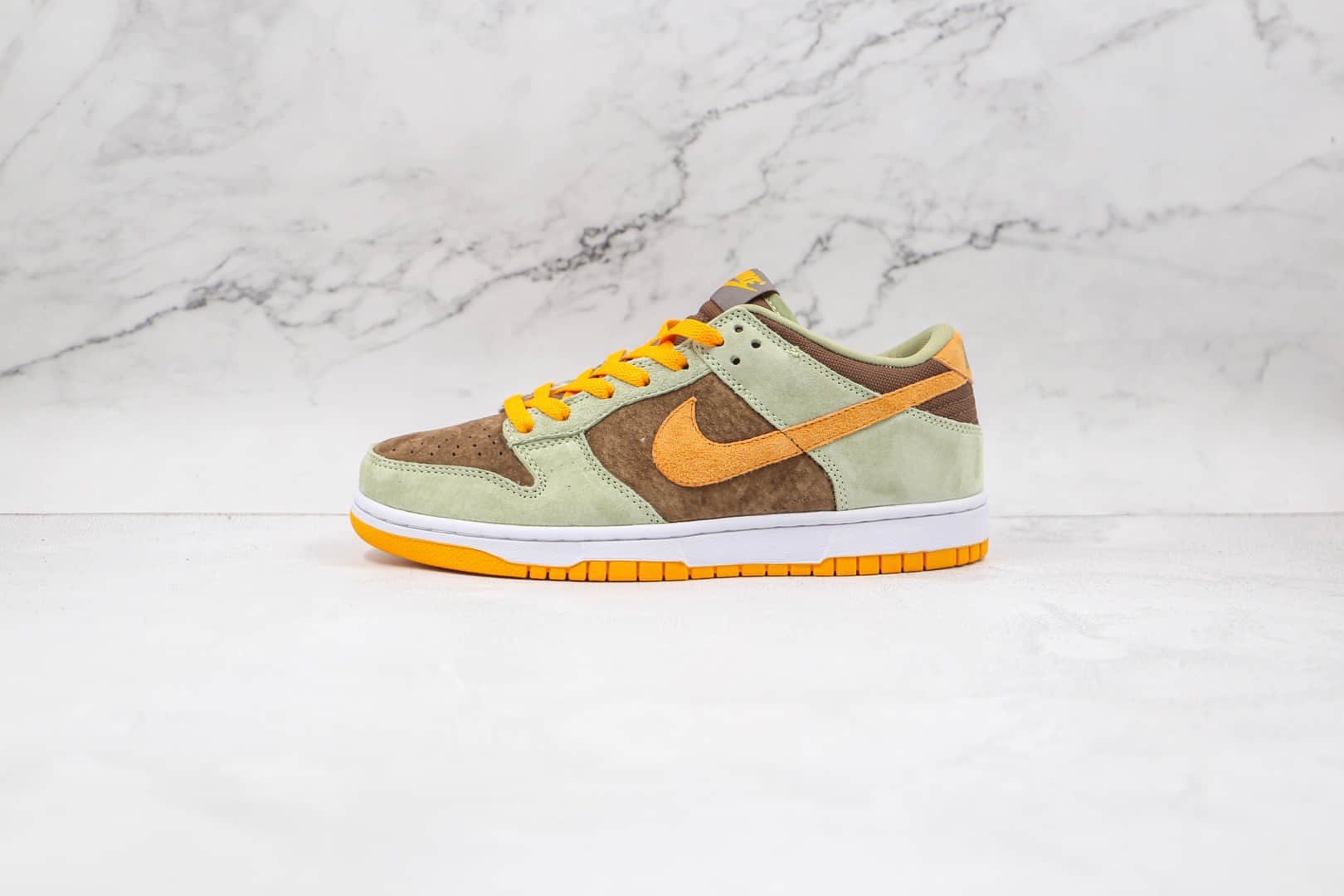 耐克Nike Dunk Low Dusty Olive Dusty Olive Pro Gold纯原版本低帮SB DUNK丑小鸭灰橄榄板鞋原档案数据开发 (ID:65549) - 图片1